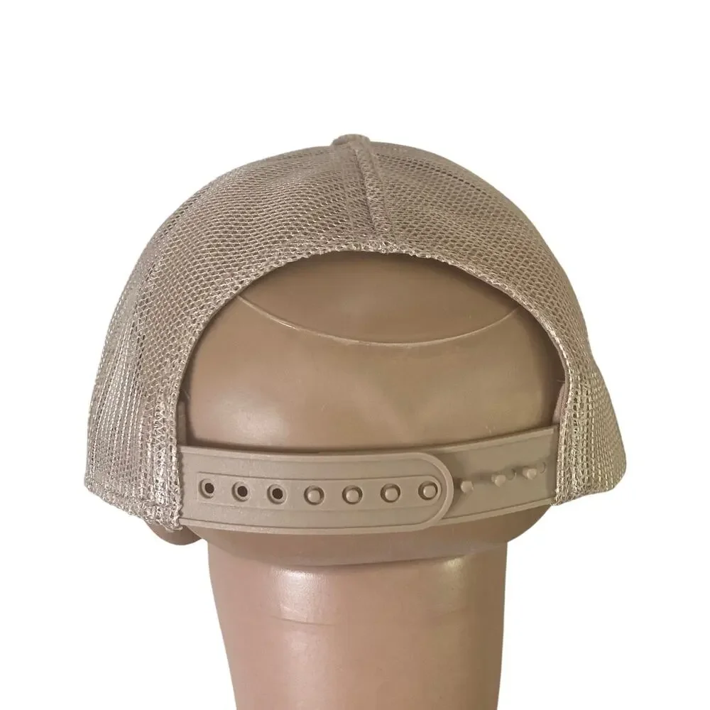 Miller High Life Trucker Hat Tan Corduroy Mesh Snapback Beer Cap One Size OSFM